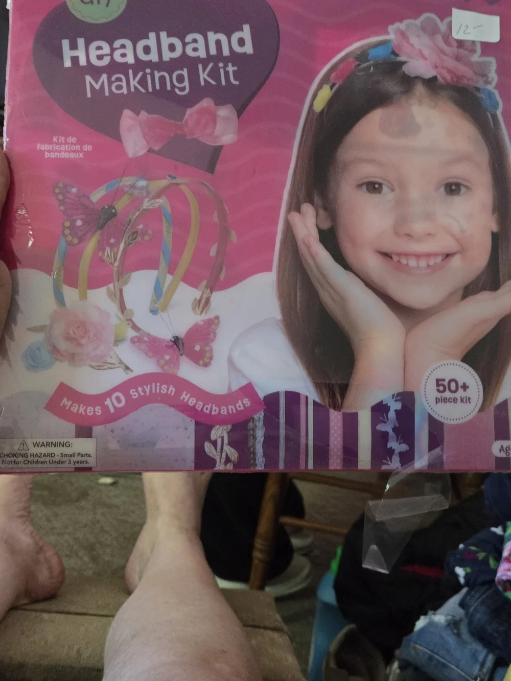 Kids Pink Headband Craft Kit - DIY Floral Headbands.